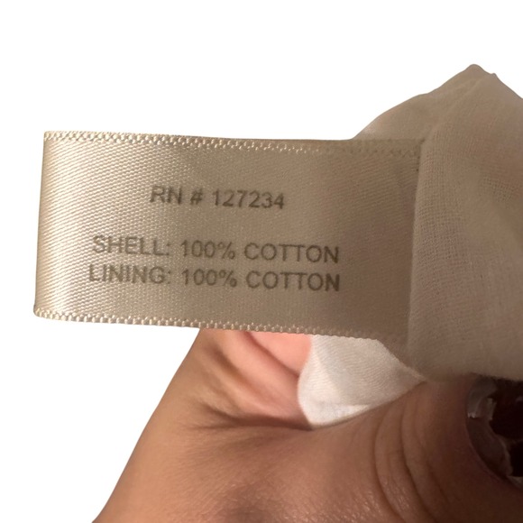 Boston Proper Tie Dye Embellished Maxi Skirt Blue White Cotton Size M - Picture 3 of 3